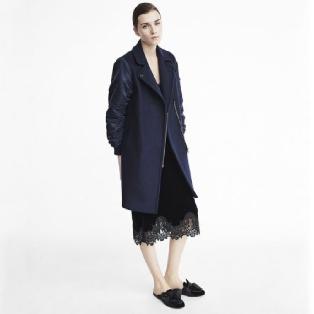 Dark Navy Blue Overcoat